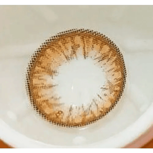 Olens Big Grang Grang Brown — close-up of the contact lens design
