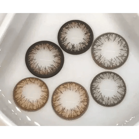 Olens Big Grang Grang Brown — contact lens product information graphic
