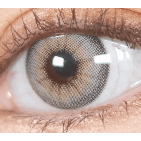 LensVery Buttercup Gray colored contact lens, 12.9mm graphic diameter, Monthly wear
