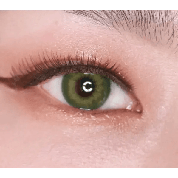 LensVery Buttercup Green colored contact lens, 12.9mm graphic diameter, Monthly wear