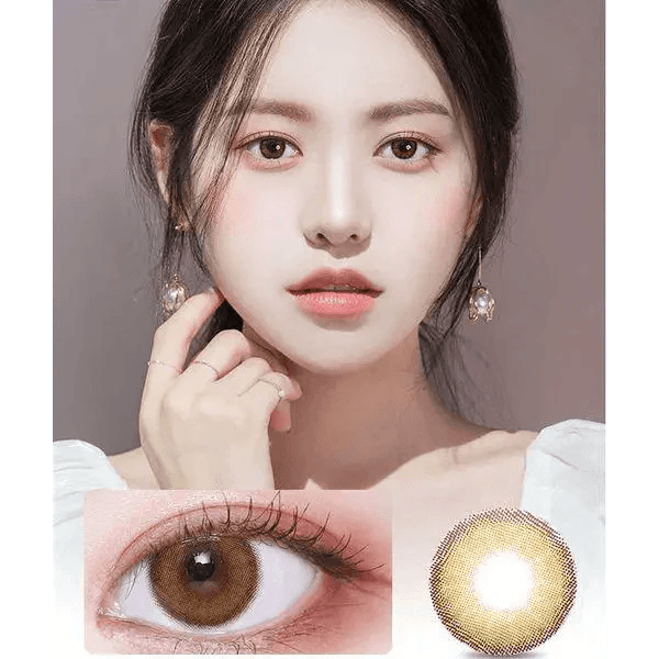 LensVery Celina Brown (10p) colored contact lens, 13.0mm graphic diameter, Daily wear
