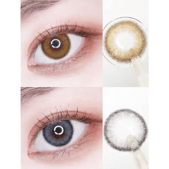 LensVery Celina Brown (10p) — contact lens appearance comparison