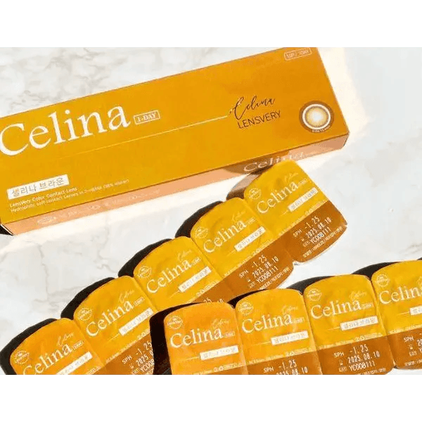 LensVery Celina Brown (10p) — contact lens packaging