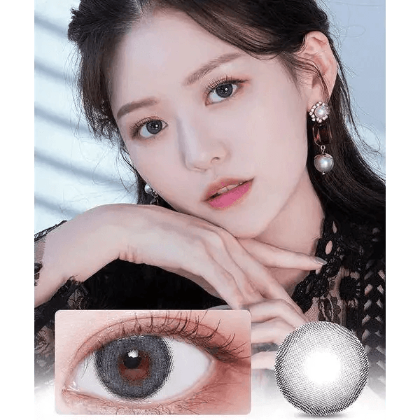 LensVery Celina Gray (10p) colored contact lens, 13.0mm graphic diameter, Daily wear