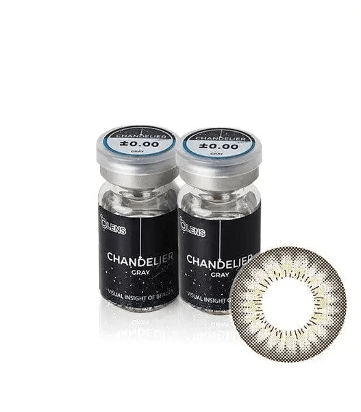 Olens Chandelier Gray — contact lens packaging
