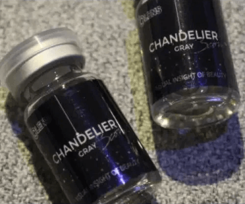 Olens Chandelier Gray — contact lens packaging