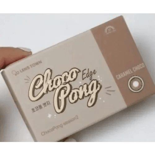 LensTown Choco Pong Edge Caramel Choco — contact lens packaging