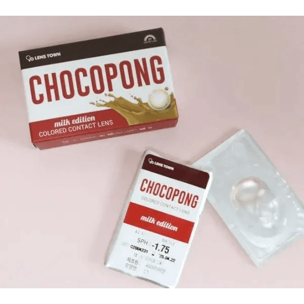 LensTown Choco Pong Milk Choco — contact lens packaging