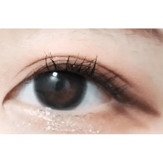 LensTown Circlean Mini Black — single-eye close-up showing the contact lens appearance