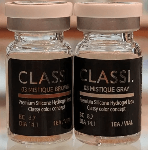 Olens Classi Mistique Gray — contact lens packaging