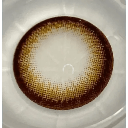 Olens Coco Color Brown — close-up of the contact lens design