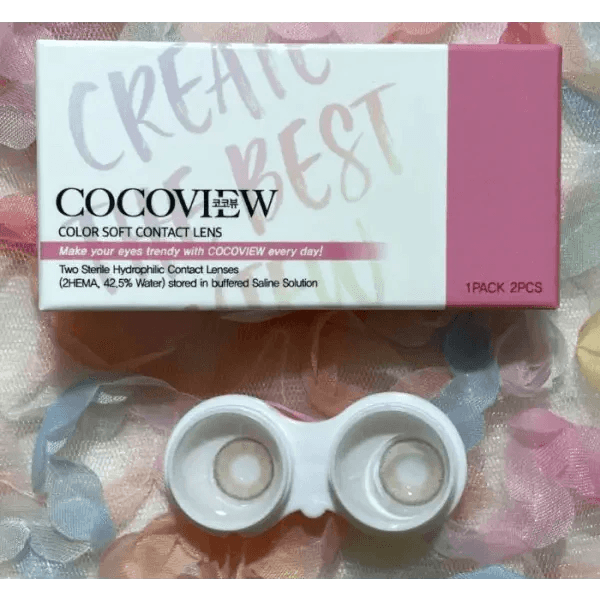 LensTown Coco view Blurring Green — contact lens packaging