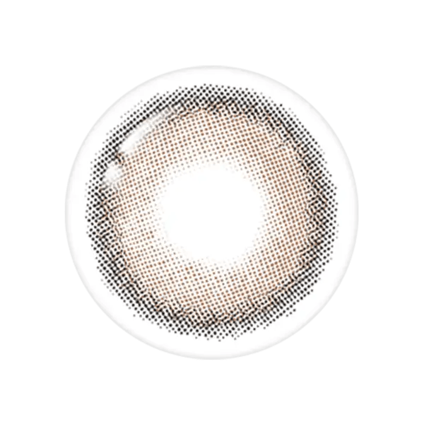 LensTown Cookiean2 Choco Brown — close-up of the contact lens design