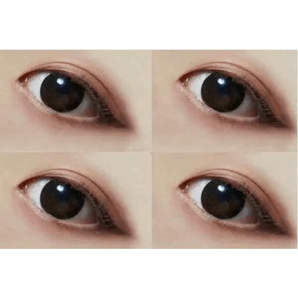 Olens Dali Extra Black — contact lens appearance comparison
