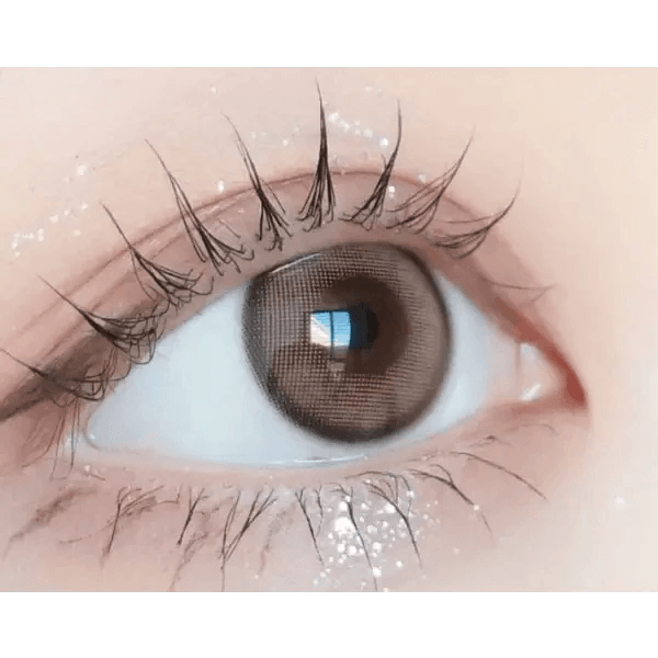 LensVery Day Ring Brown colored contact lens, 12.5mm graphic diameter, Monthly wear