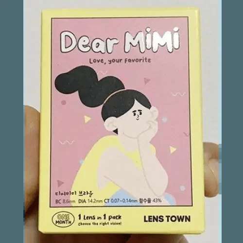 LensTown Dear MIMI Brown — contact lens packaging