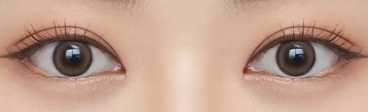 Olens Dewring Ash Choco colored contact lens, 13.0mm graphic diameter, 3-6 Months wear