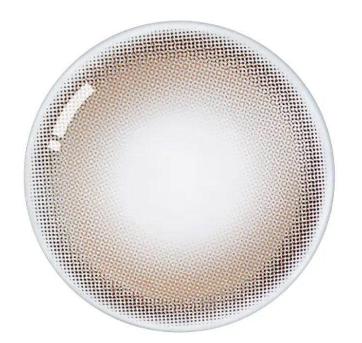 Olens Dewring Ash Choco colored contact lens, 13.0mm graphic diameter, 3-6 Months wear