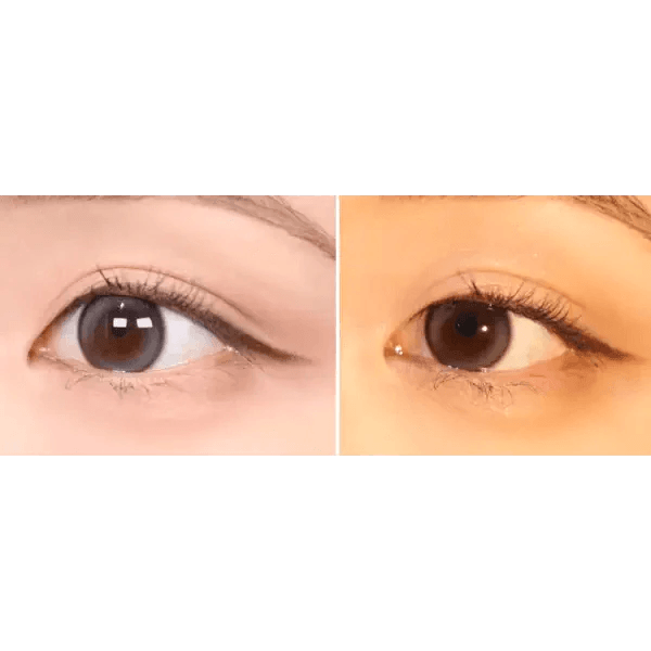 Olens Double Tint Gray colored contact lens, 12.9mm graphic diameter, Monthly wear