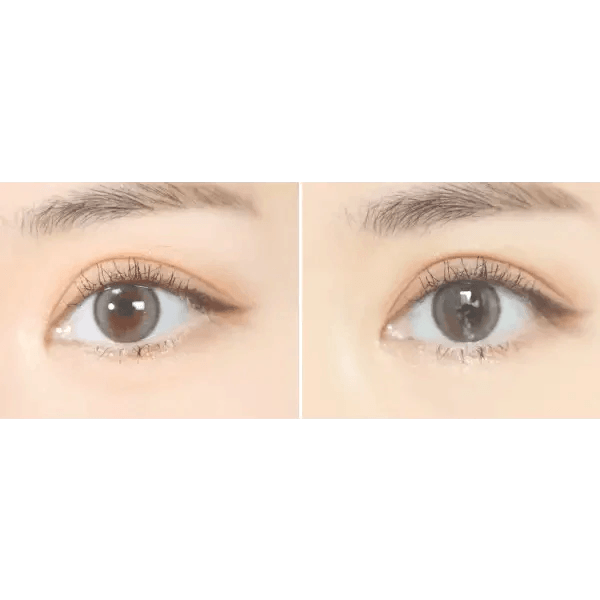Olens Double Tint Gray colored contact lens, 12.9mm graphic diameter, Monthly wear