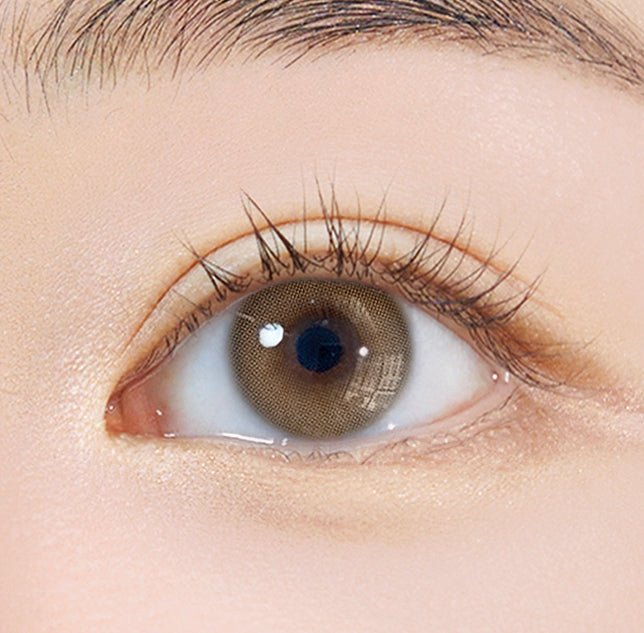 i-DOL EuroRing Mel Beige colored contact lens, 13.0mm graphic diameter, 6–12 month replacement