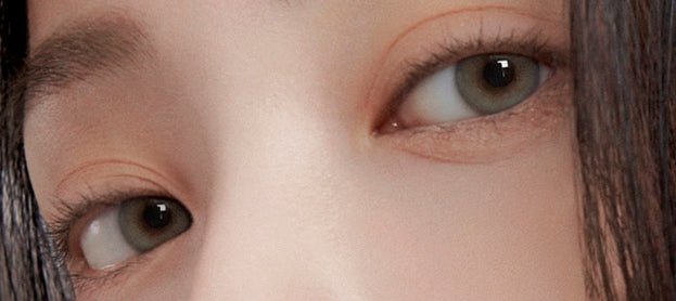 i-DOL EuroRing Mineral Gray colored contact lens, 13.0mm graphic diameter, 6–12 month replacement