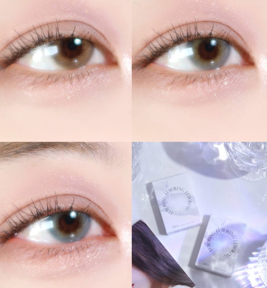 I-DOL EuroRing Watery Gray colored contact lens, 13.0mm graphic diameter, 6-month replacement