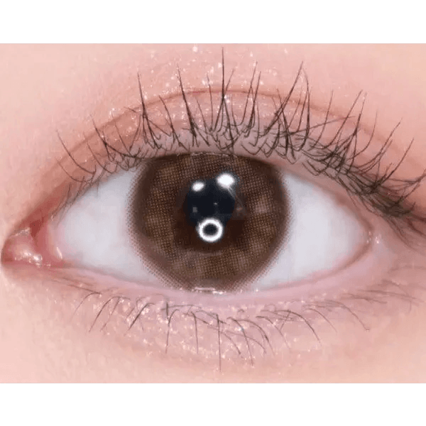 Olens EyeTeen Brown colored contact lens, 12.8mm graphic diameter, Monthly wear