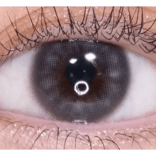 Olens EyeTeen Gray colored contact lens, 12.8mm graphic diameter, Monthly wear
