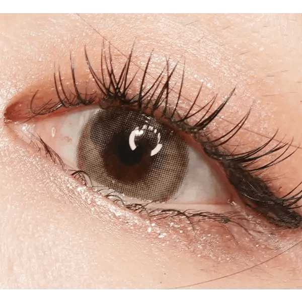 LensVery Fairy Brown colored contact lens, 13.7mm graphic diameter, Monthly wear