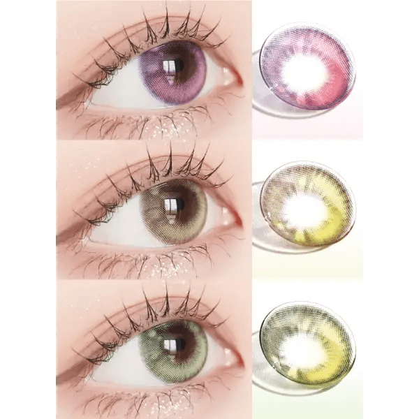 LensVery Fairy Pink colored contact lens, 13.7mm graphic diameter, Monthly wear