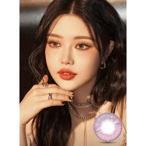 LensVery Fairy Pink colored contact lens, 13.7mm graphic diameter, Monthly wear