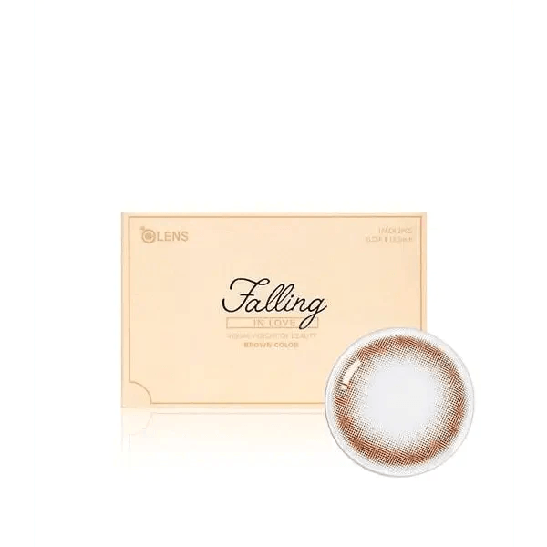 Olens Falling Brown — contact lens packaging
