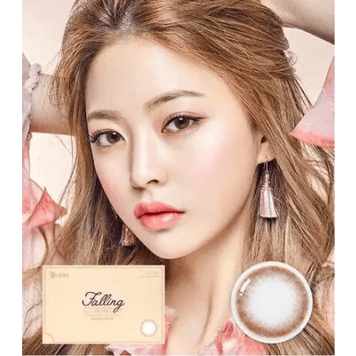 Olens Falling Brown — model portrait showing the contact lens look