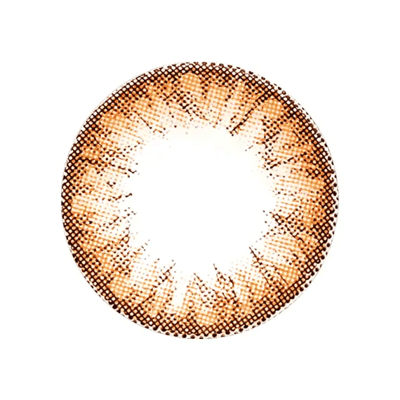 Olens Grang Grang Brown — close-up of the contact lens design