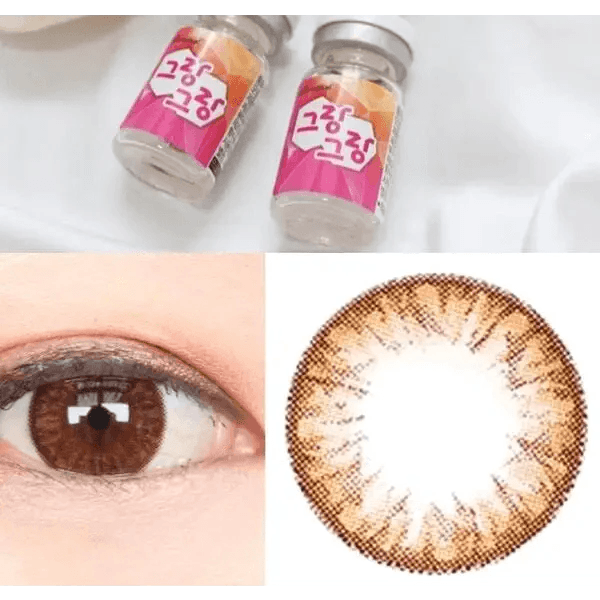 Olens Grang Grang Brown — contact lens product information graphic