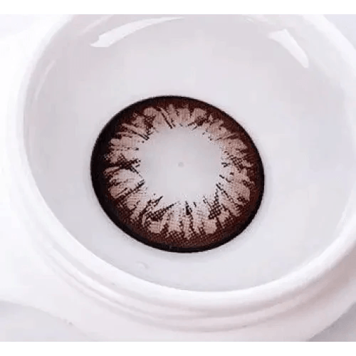 Olens Grang Grang Choco — close-up of the contact lens design