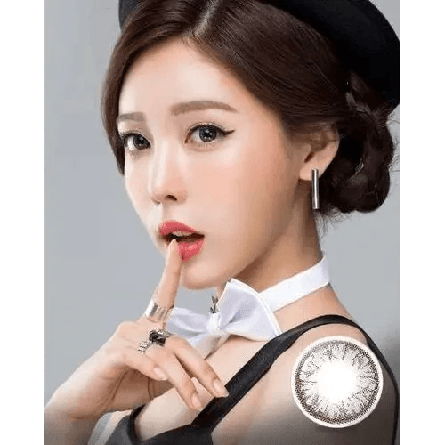 Olens Grang Grang Gray colored contact lens, 13.7mm graphic diameter, 3-6 Months wear