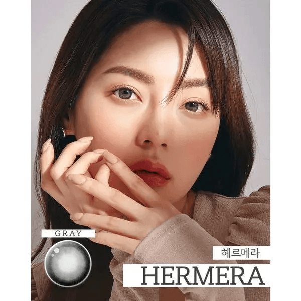 LensTown Hermera Gray colored contact lens, 13.6mm graphic diameter, 3-6 Months wear