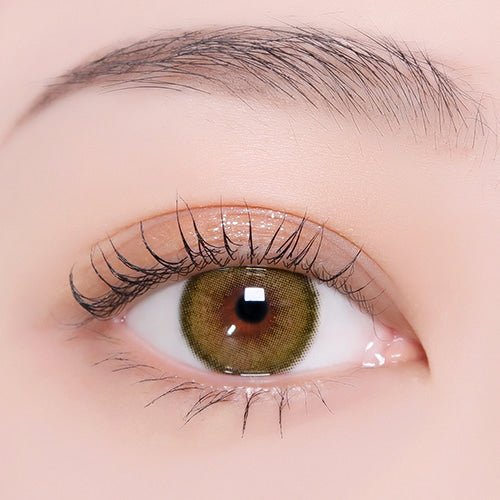 i-DOL Canna Roze Olive Green colored contact lens, 13.0mm graphic diameter, Monthly wear