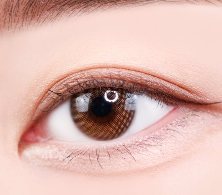 i-DOL EuroRing Mel Beige colored contact lens, 13.0mm graphic diameter, 6–12 month replacement