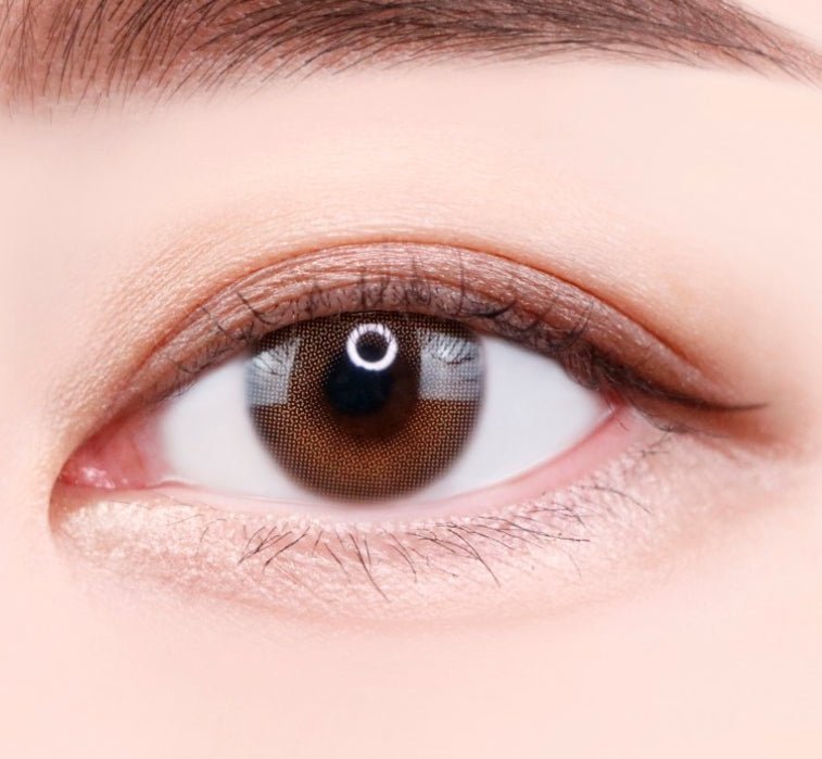 i-DOL EuroRing Mel Beige colored contact lens, 13.0mm graphic diameter, 6–12 month replacement