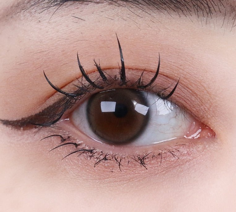 i-DOL Eyeis Melo Brown colored contact lens, 13.0mm graphic diameter, Monthly wear