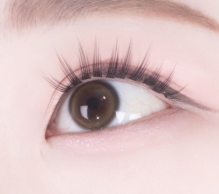 i-DOL Eyeis Melo Brown colored contact lens, 13.0mm graphic diameter, Monthly wear