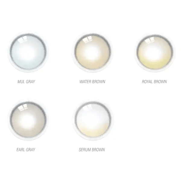 i-DOL Yurial Earl Gray — contact lens product information graphic