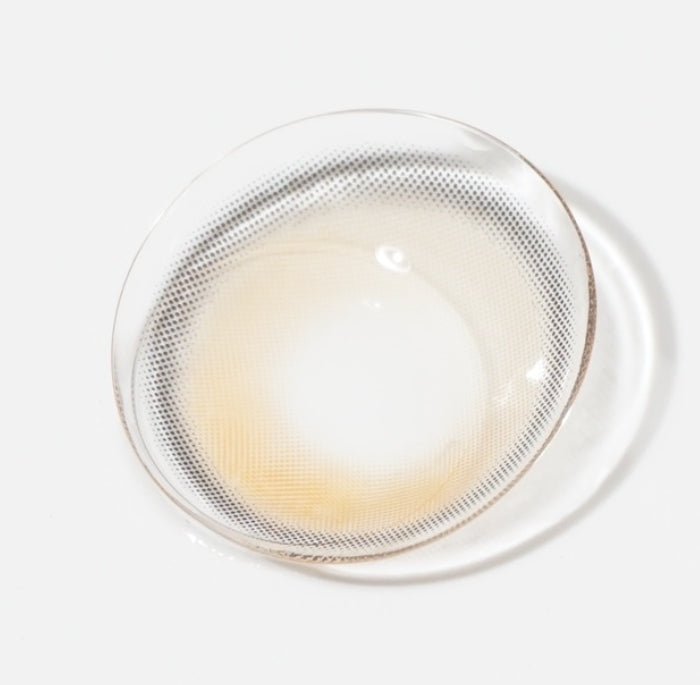 i-DOL Yurial Max Water Brown colored contact lens, 13.3mm graphic diameter, Monthly wear