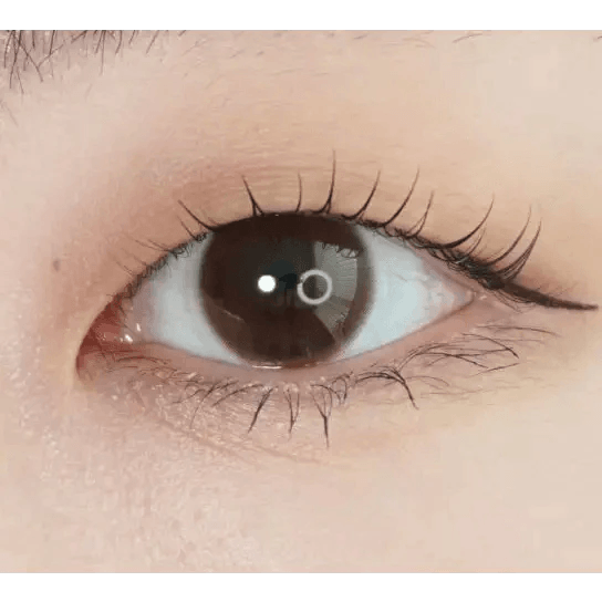LensTown It's Basic Milk Choco colored contact lens, 12.9mm graphic diameter, Monthly wear