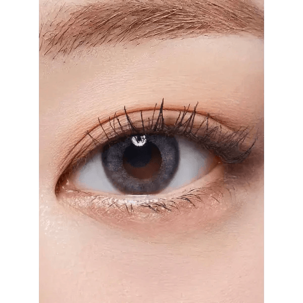 LensTown It's Water Gray (10p) — single-eye close-up showing the contact lens appearance