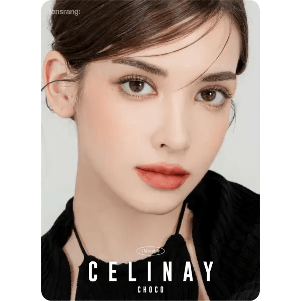 LensRang iWWi Celinay Choco — model portrait showing the contact lens look