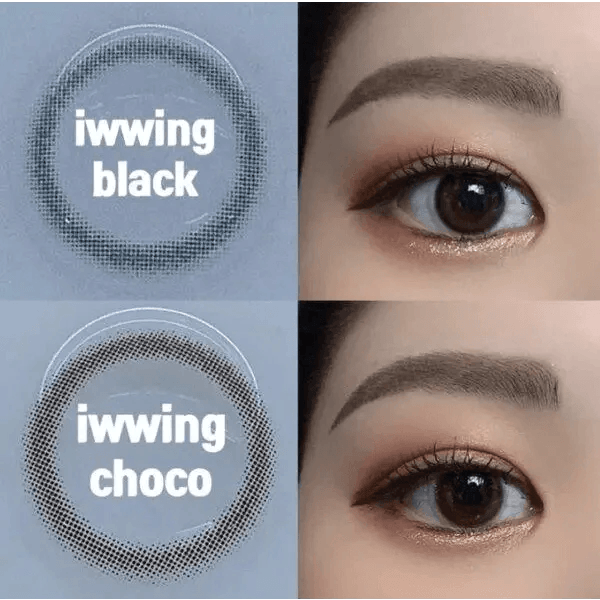 LensRang iWWi Iwwing Black — contact lens appearance comparison